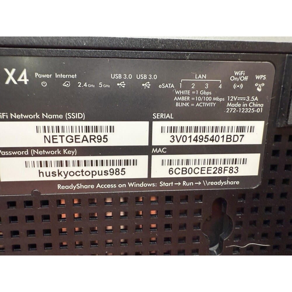Netgear Nighthawk X4 R7500 2330 Mbps 4-Port Gb Wireless N Router Fast Games Test - Picture 15 of 16